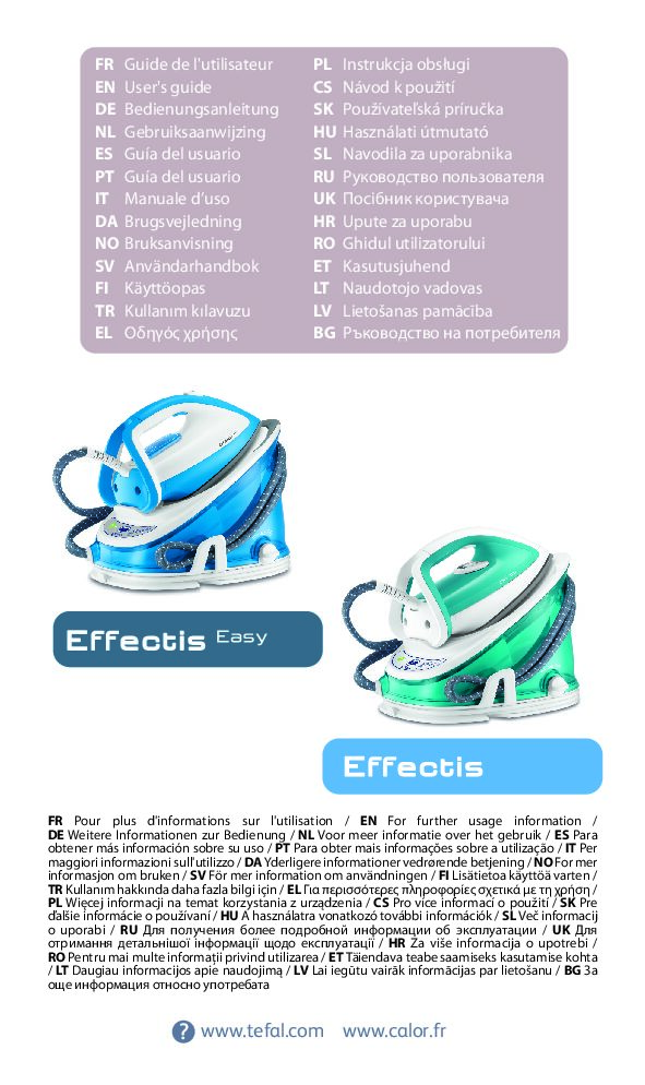 Tefal GV6720 Effectis Bedienungsanleitung