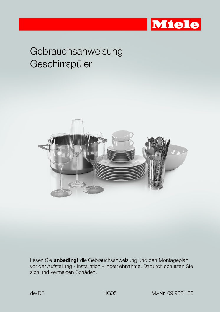 Miele G 6260 SCVi Bedienungsanleitung