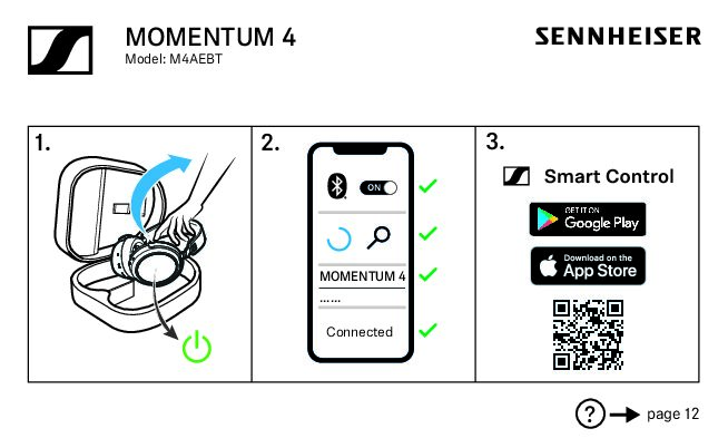 Sennheiser M4AEBT - MOMENTUM 4 Bedienungsanleitung