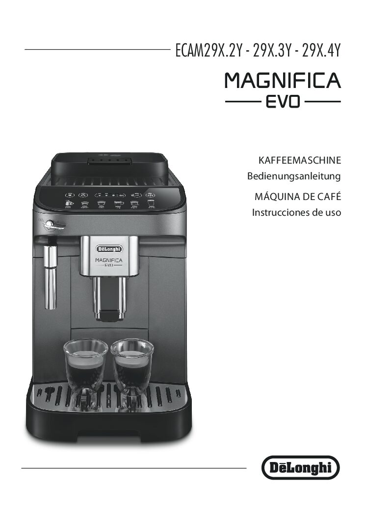 DeLonghi Ecam 290.22.B Magnifica Evo Bedienungsanleitung