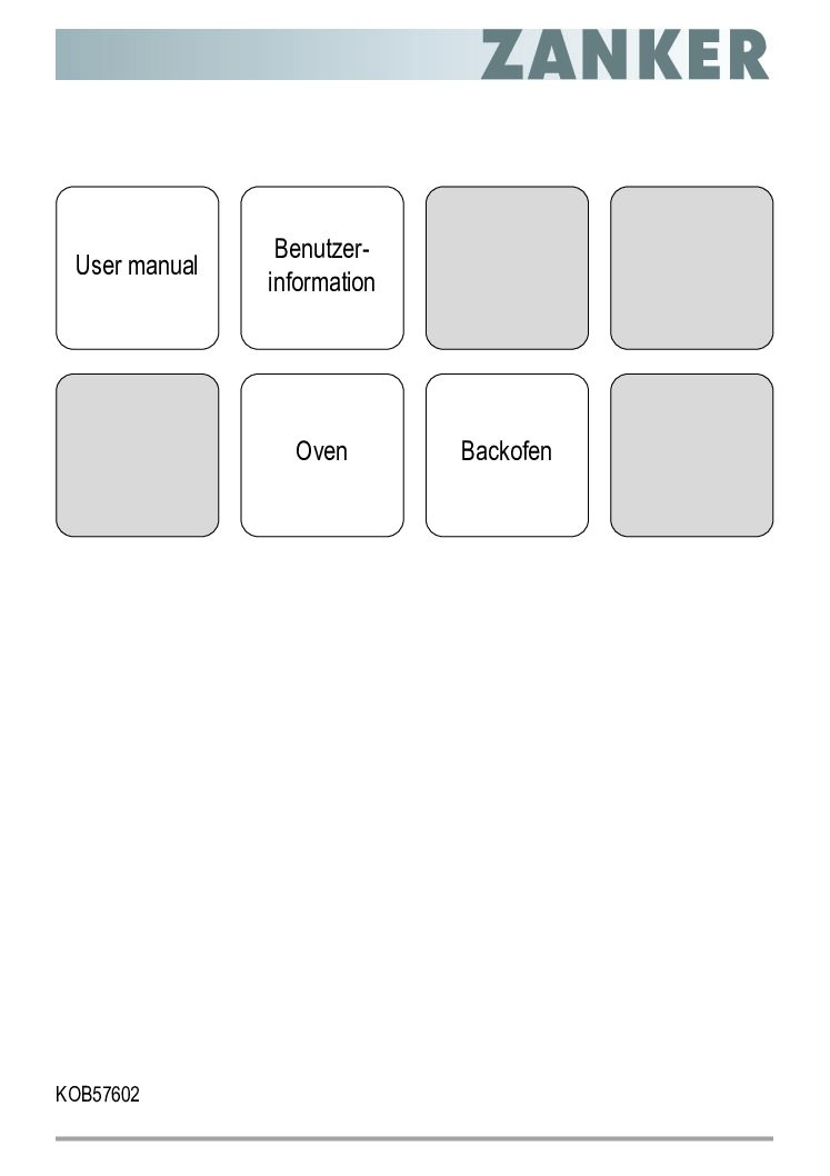 Zanker KOB57602 Bedienungsanleitung