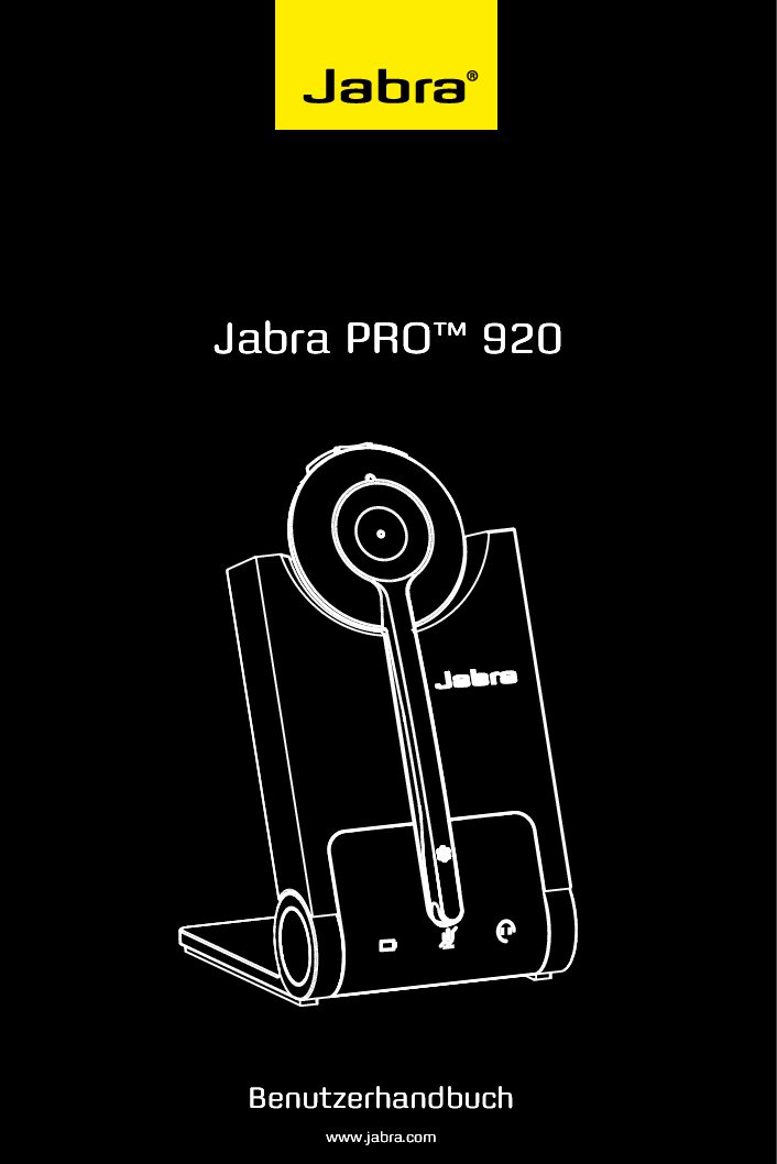 Jabra PRO 920 Bedienungsanleitung