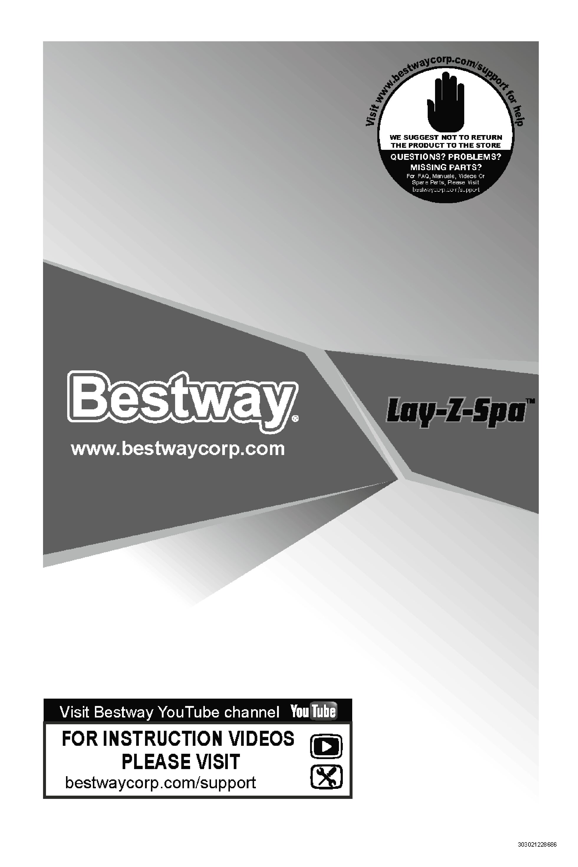 Bestway 54327 Lay-Z-Spa St.Lucia AirJet Bedienungsanleitung