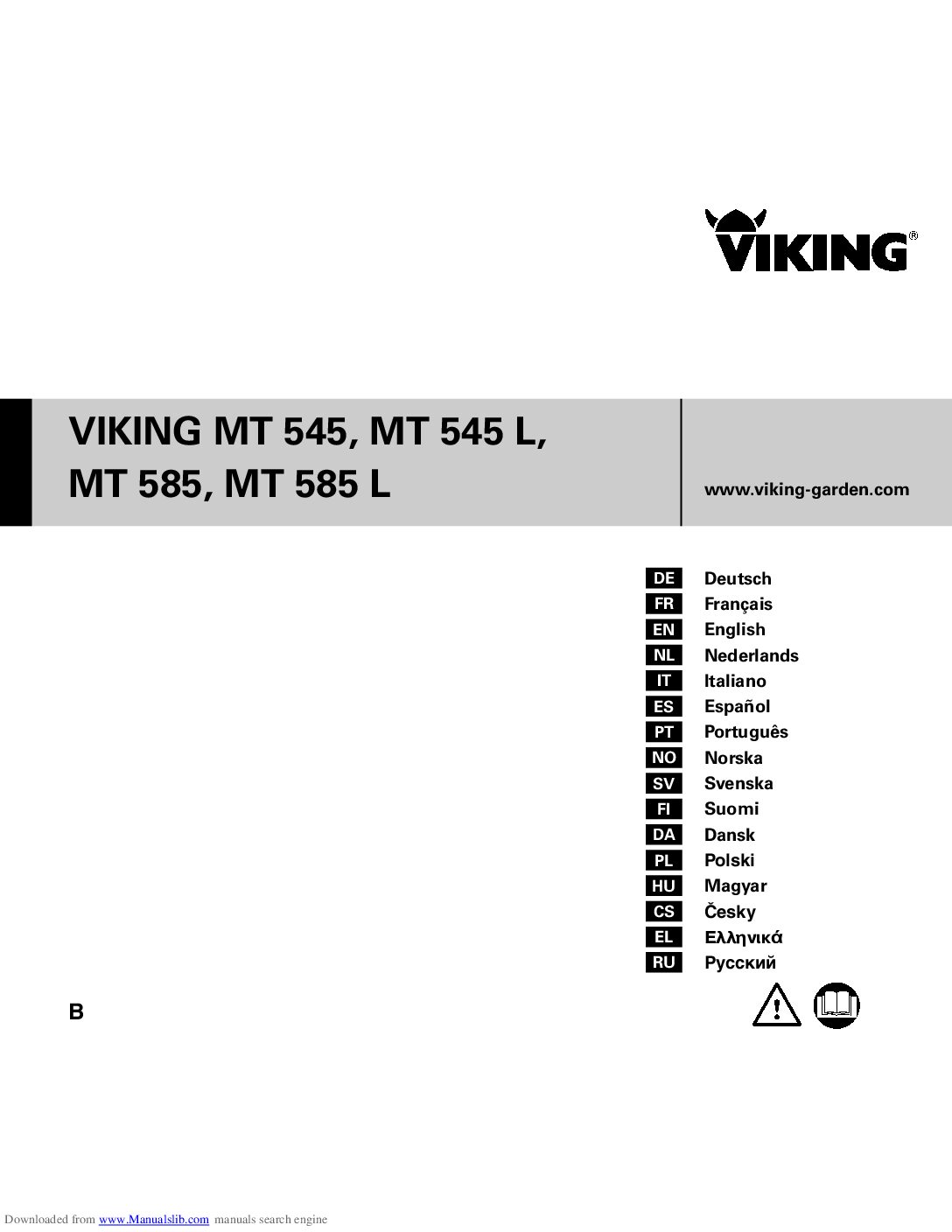 Viking MT 585 Bedienungsanleitung