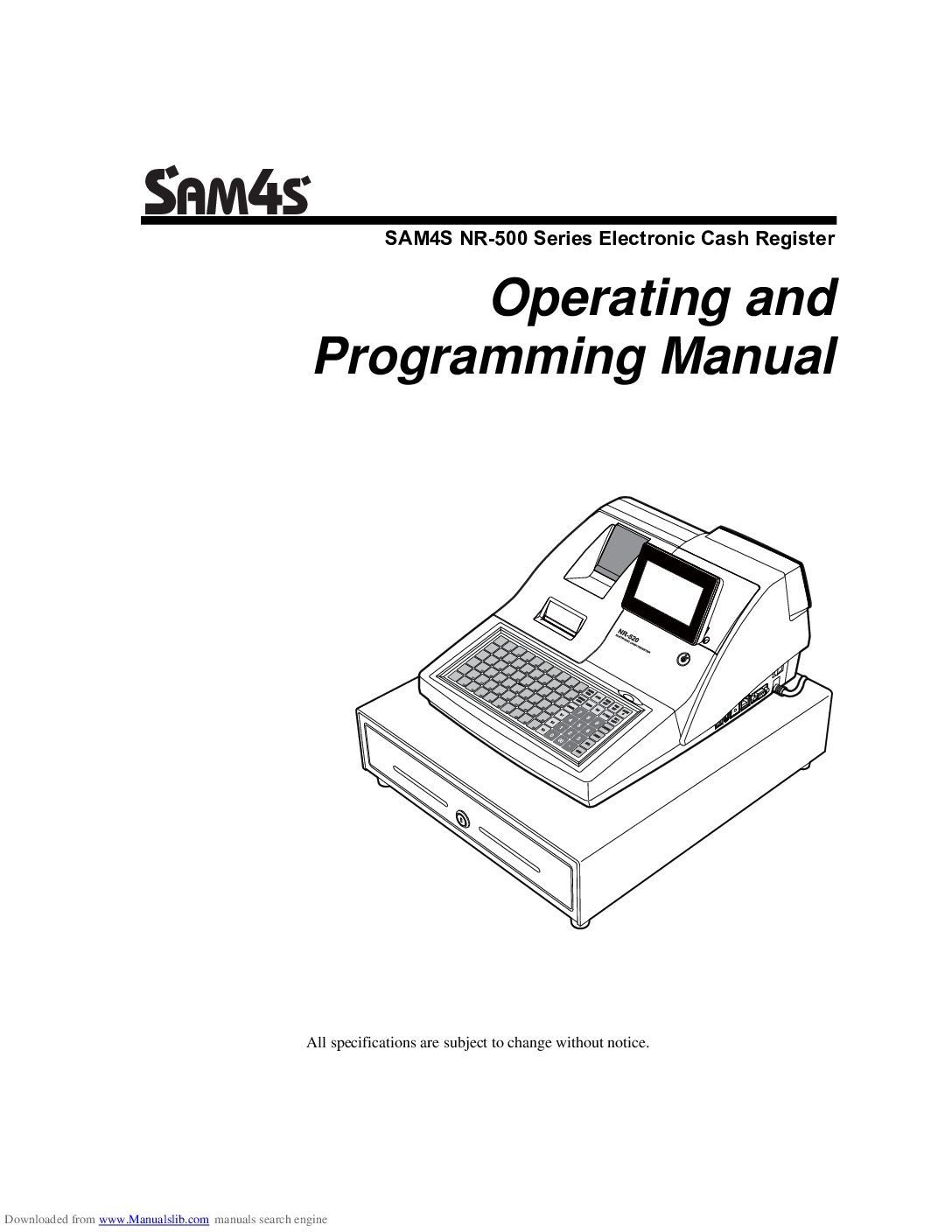 Samsung Sam4S NR-500 Bedienungsanleitung