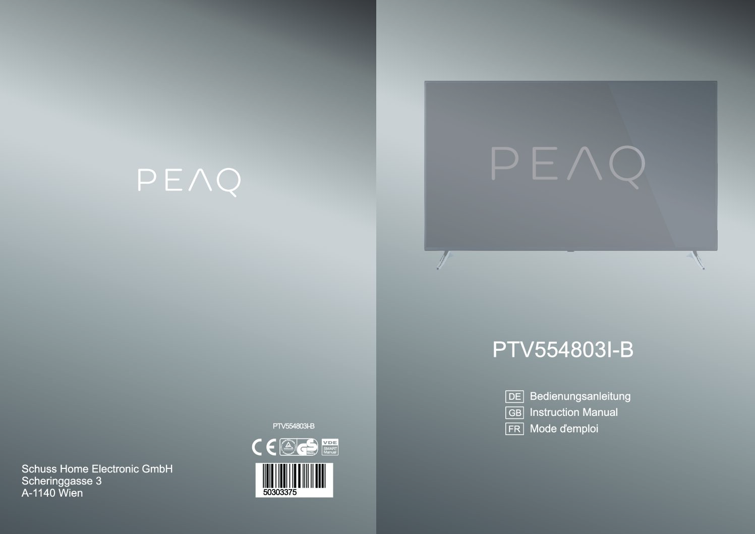 Peaq PTV554803I Bedienungsanleitung