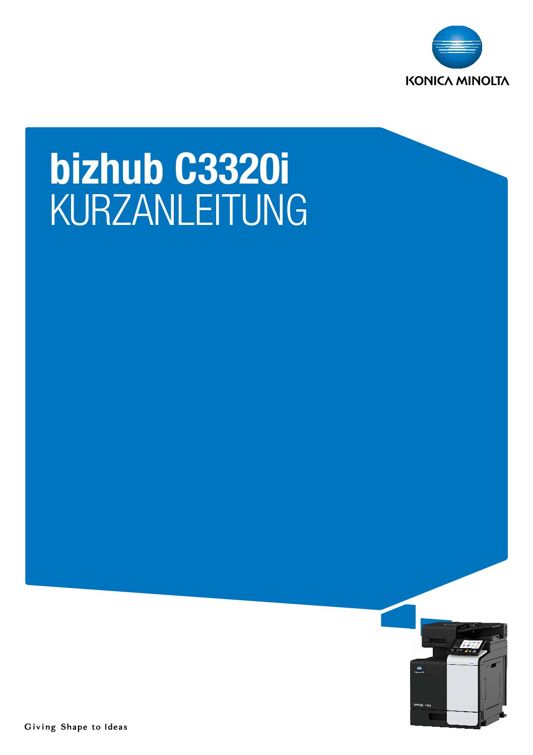 Konica Minolta Bizhub C3320i Bedienungsanleitung