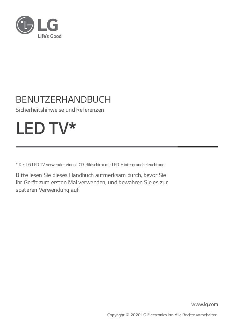 LG 43UN71006LB Bedienungsanleitung